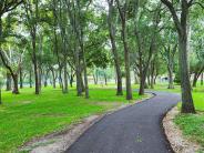 Joe A. Tambrella Park trail with trees
